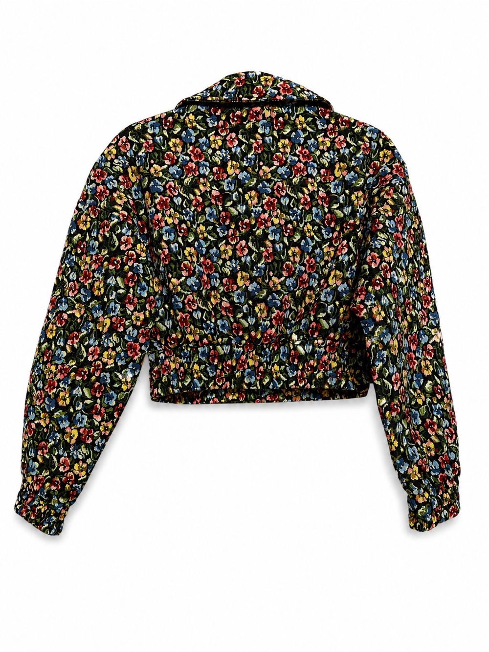 NWT Kimchi Blue Evelyn Floral Cropped Bomber Jacket Small - Picture 5 of 9